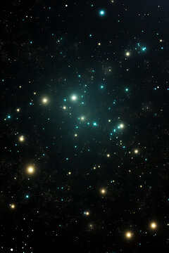 深空中闪耀的恒星