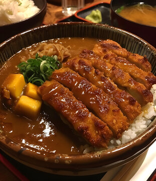 日式咖喱饭配鸡排