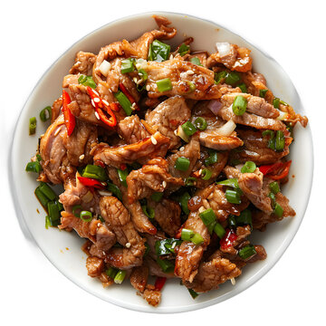 [免抠素材]葱爆牛肉