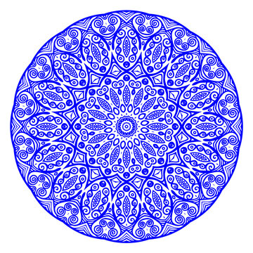蓝色青花