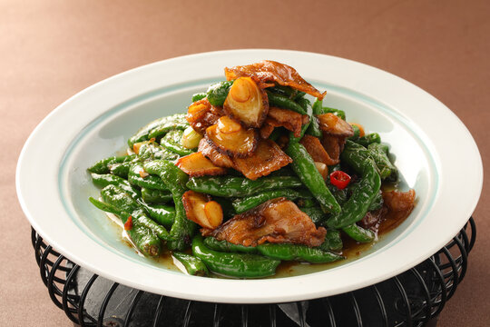 青椒鲍鱼炒肉