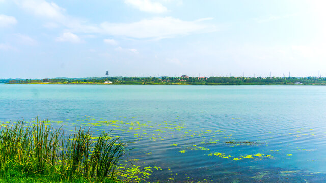 碧水蓝天松雅湖