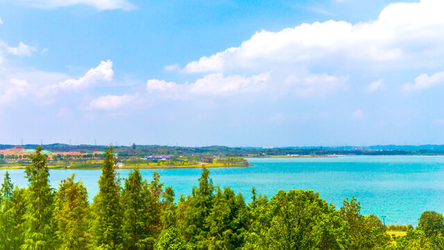 松雅湖畔风景