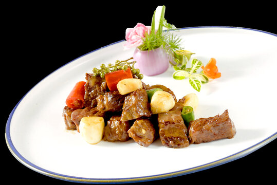 椒麻雪花牛肉粒