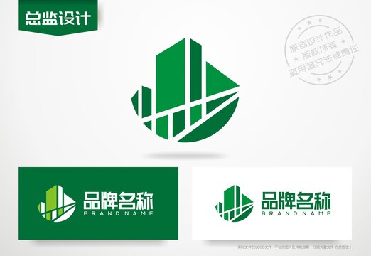 绿色建筑logo环保建材标志