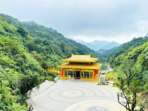 丰都南天湖南天门金殿远景