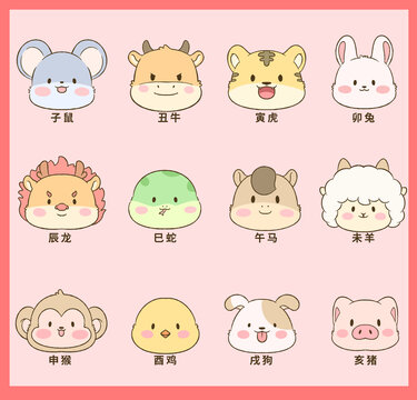 卡通12生肖