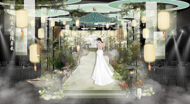 新中式婚礼烟雨江南