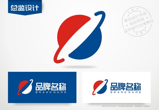 星球logo地球标志设计
