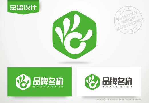 OK手势logo生鲜果汁标志