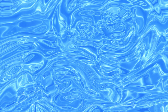 蓝色波浪纹