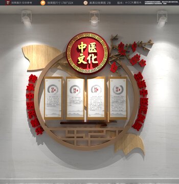中医文化墙望闻问切