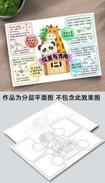 六年级数学位置与方向二思维导图
