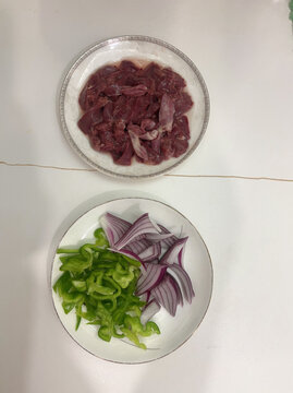 鸡心辣椒洋葱自制厨房美食