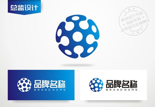基因logo生物科技标志