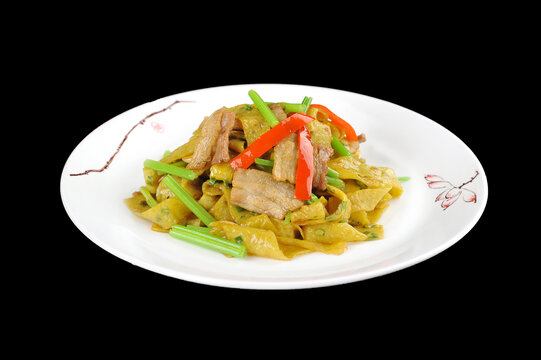 豆皮炒肉