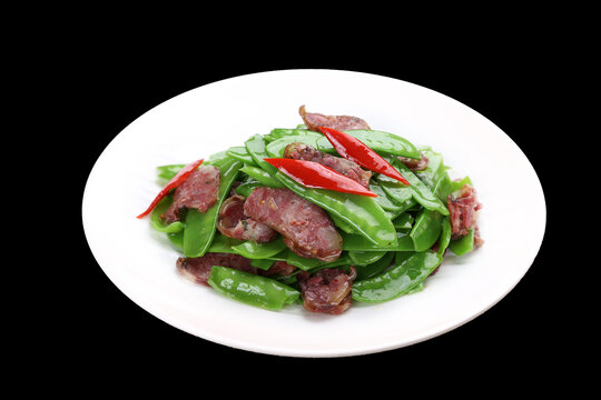 荷兰豆炒腊肠