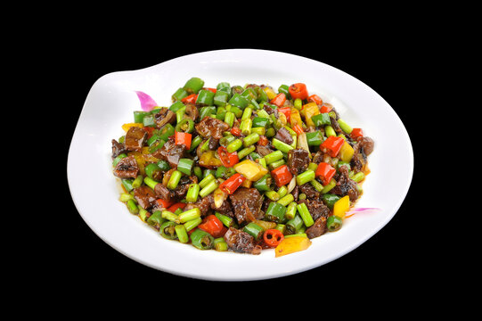 蒜苔炒豆干