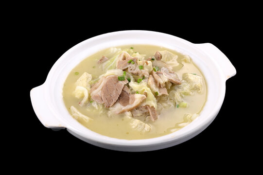 白菜炖肉片