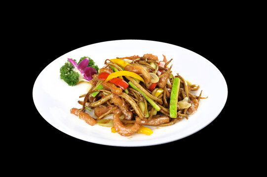 茶树菇炒肉