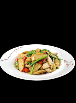 炒豆腐皮