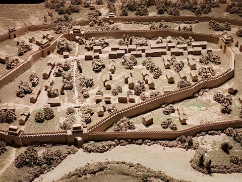 中国古代城池模型