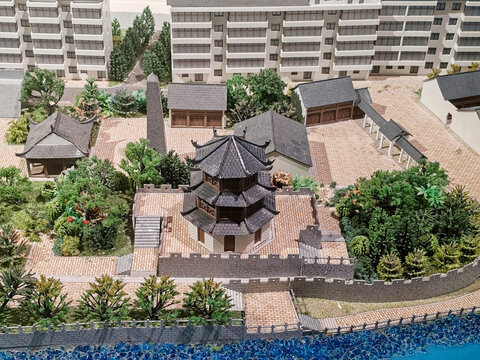 城市微缩建筑模型