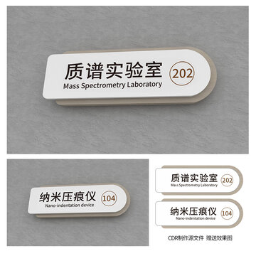 现代科室牌