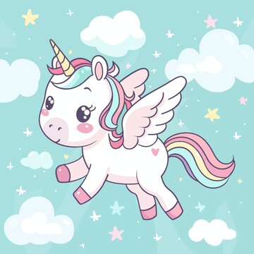 卡通独角兽