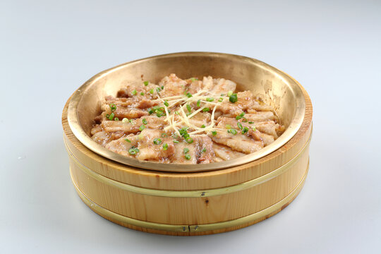 虾酱蒸花肉