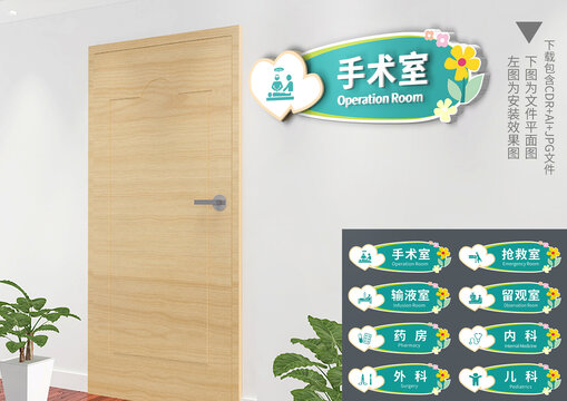 妇幼保健医院科室门牌