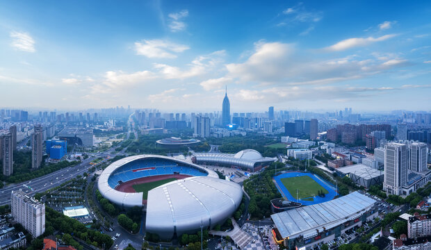 航拍常州旅游