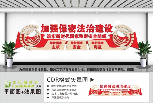保密宣传文化墙