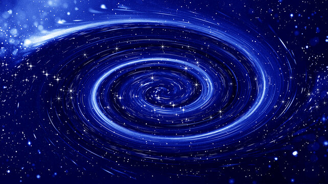 蓝色星空宇宙旋涡