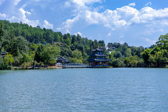 丽江黑龙潭公园风景