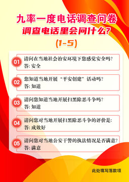 九率一度电话调查上段