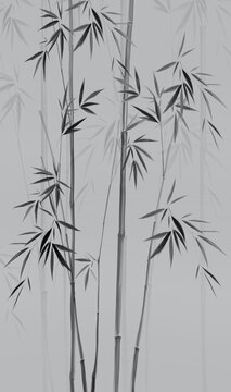 水墨竹子