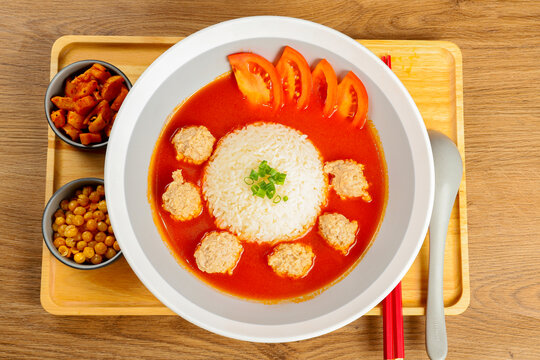 番茄肉丸饭套餐