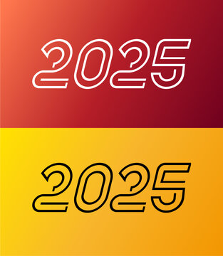 数字2025字体设计