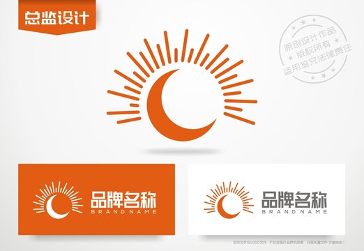 月光logo月牙标志