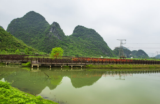 广西贺州市钟山百里水墨画廊景区
