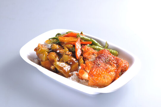 鸡腿饭