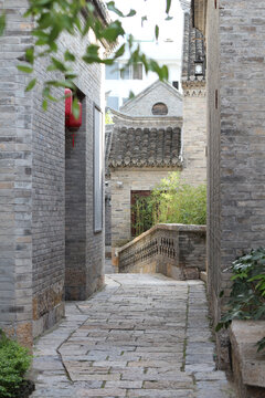 青砖建筑胡同小巷