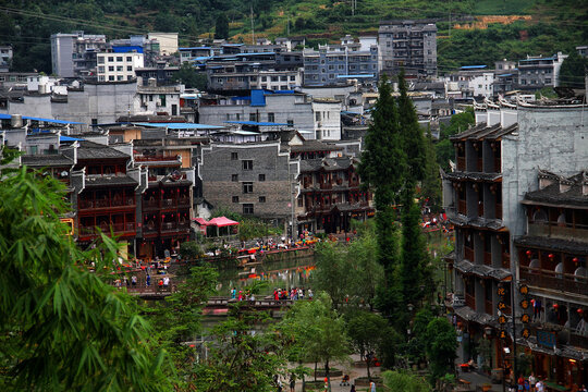 凤凰古城沱江水历史文化名城