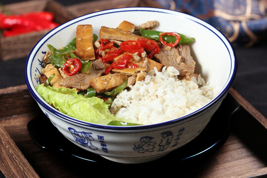 小炒香干饭
