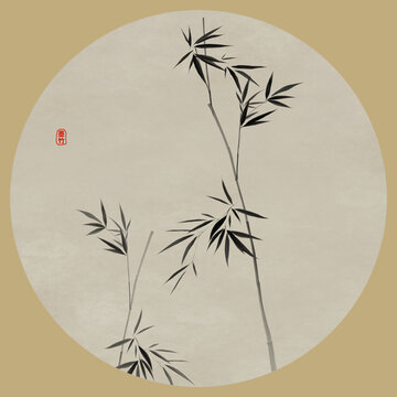 水墨竹子