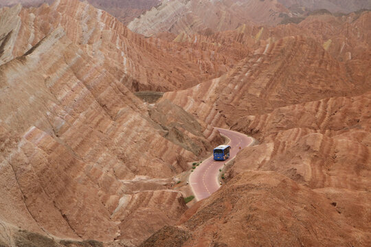 甘肃张掖七彩丹霞景区丹霞地貌