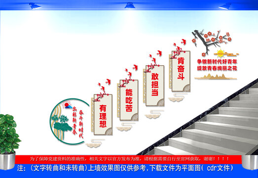 楼梯间新时代好青年