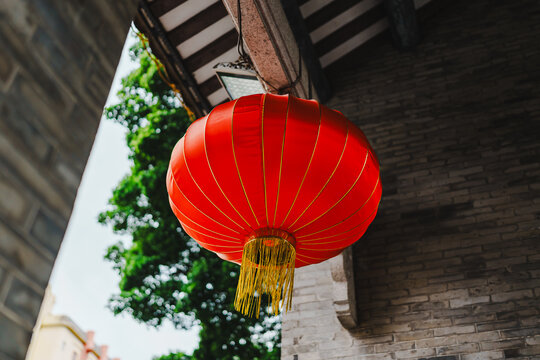 红色传统大灯笼