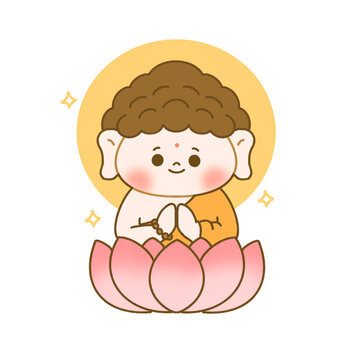 卡通如来插画